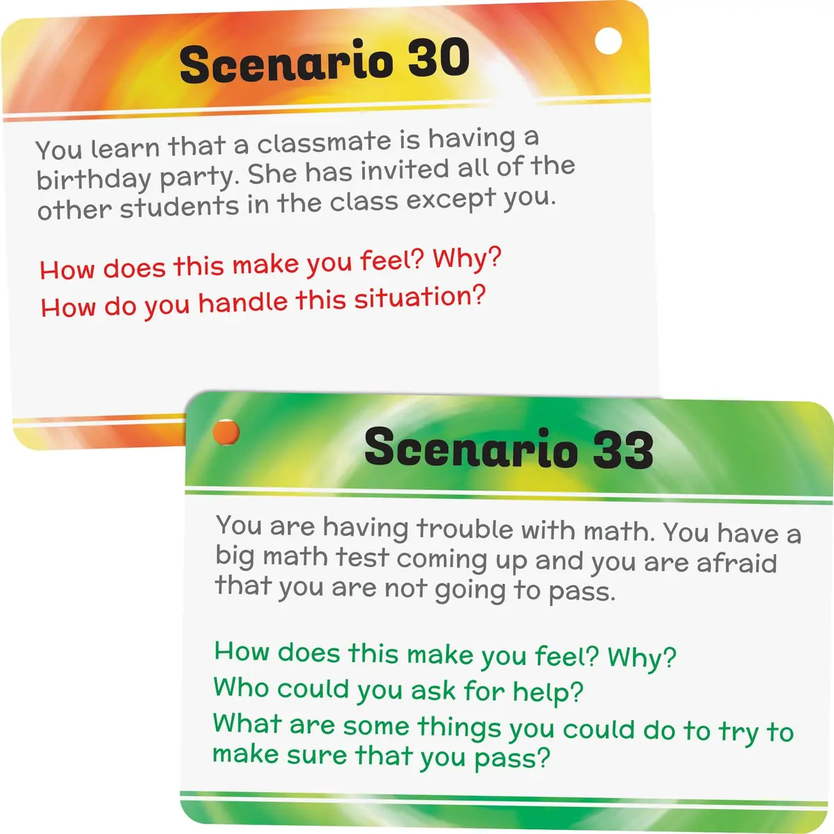 Really Good Stuff Social Skills Discussion Cards, Set of 20 | Develop Emotional & Social Skills - view 6