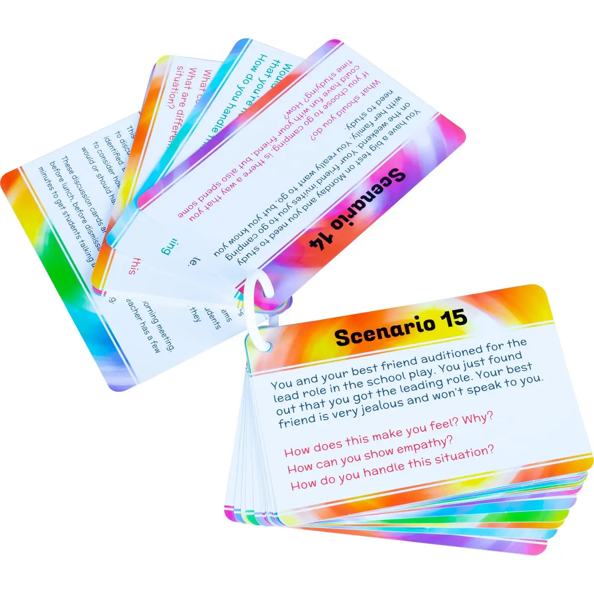 Really Good Stuff Social Skills Discussion Cards, Set of 20 | Develop Emotional & Social Skills - main product image