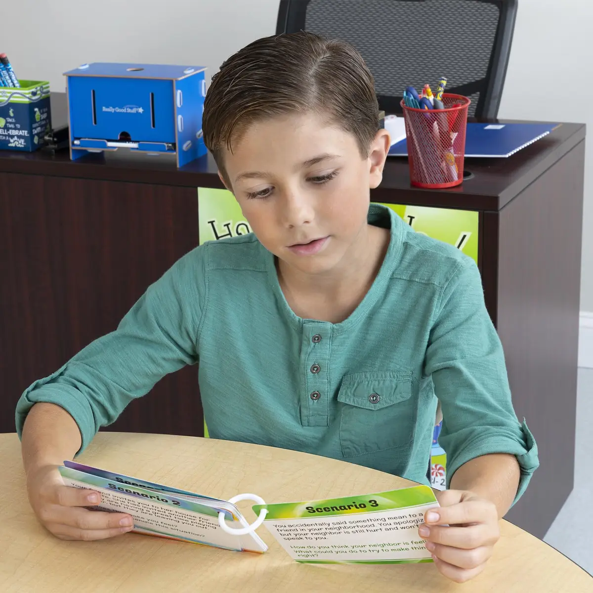 Really Good Stuff Social Skills Discussion Cards, Set of 20 | Develop Emotional & Social Skills - view 7