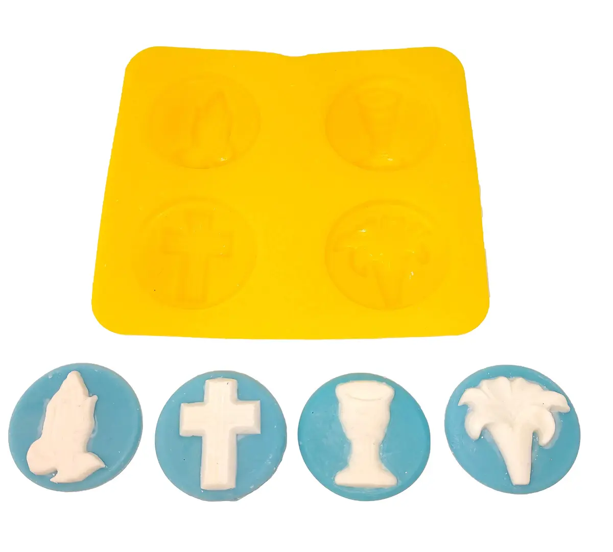 EDELAINE'S Religious Set Silicone Molds 4 Cav. | Homemade Candy Making - main product image