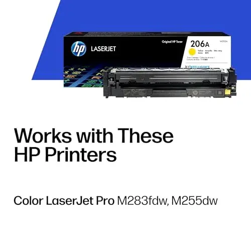 HP 206A Yellow Toner Cartridge W2112A | Authentic USA Import for HP Color LaserJet Pro Printers - view 5