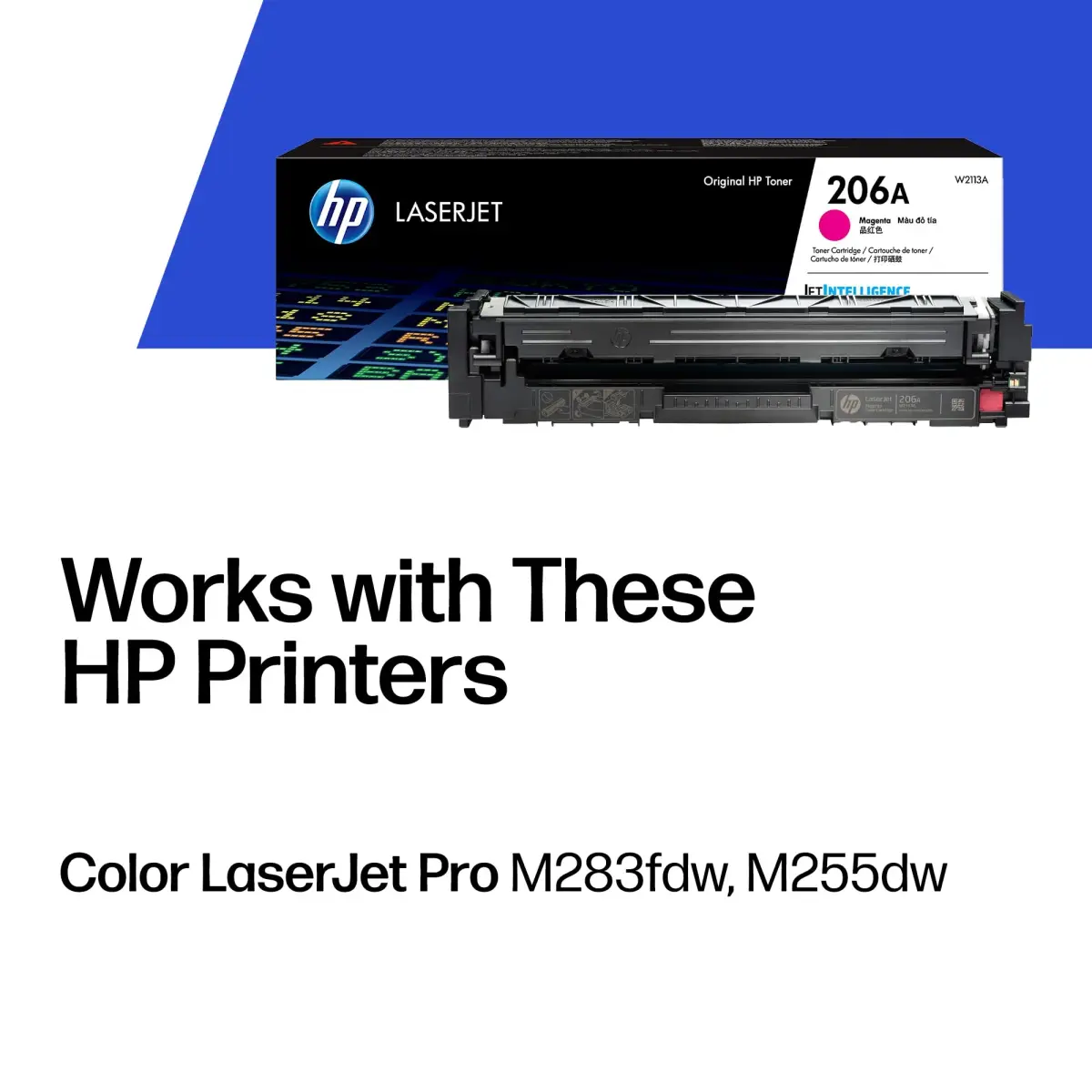 HP 206A Magenta Toner Cartridge | 1250 Pages | W2113A - view 2
