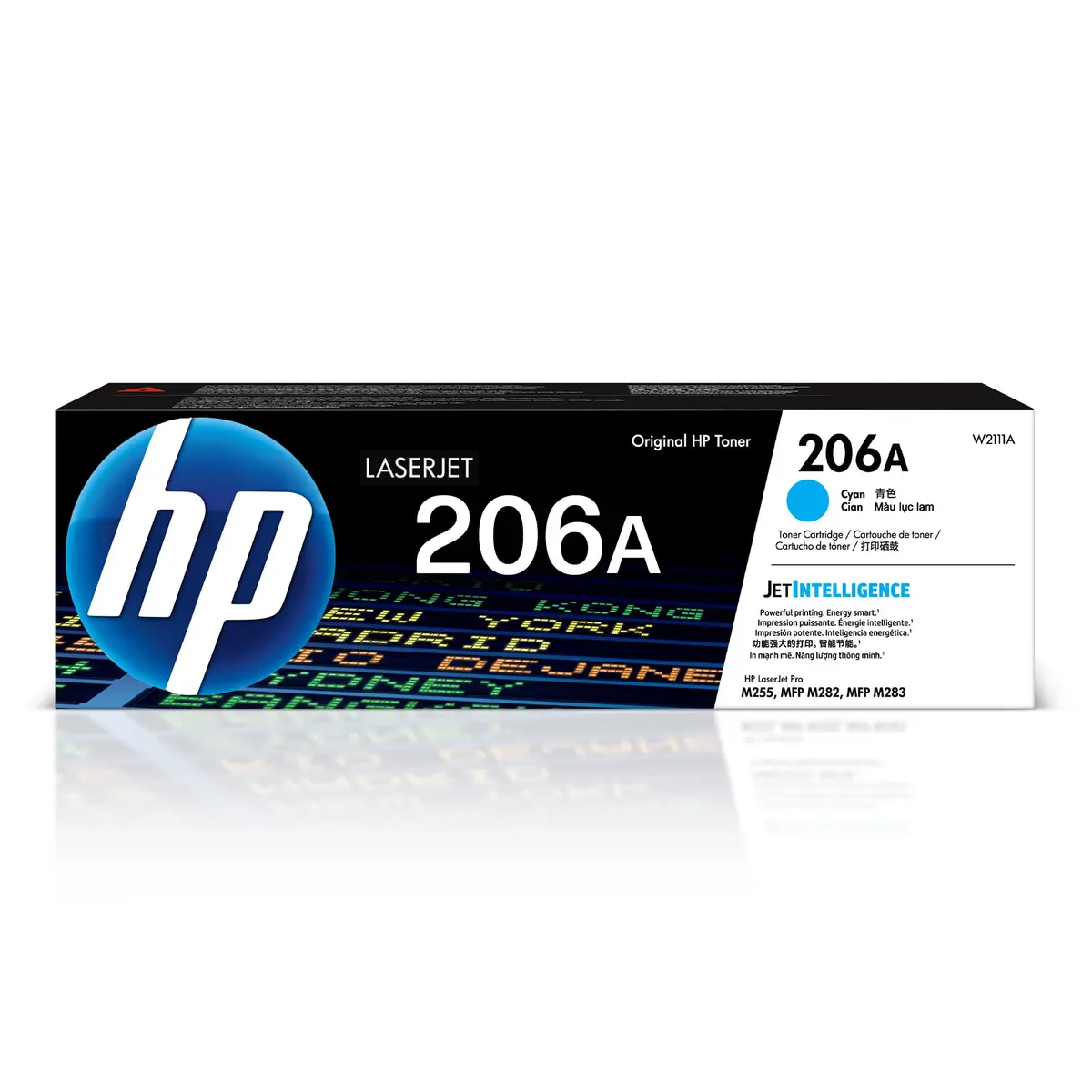 HP 206A Cyan Toner Cartridge | 1250 Pages | W2111A - main product image