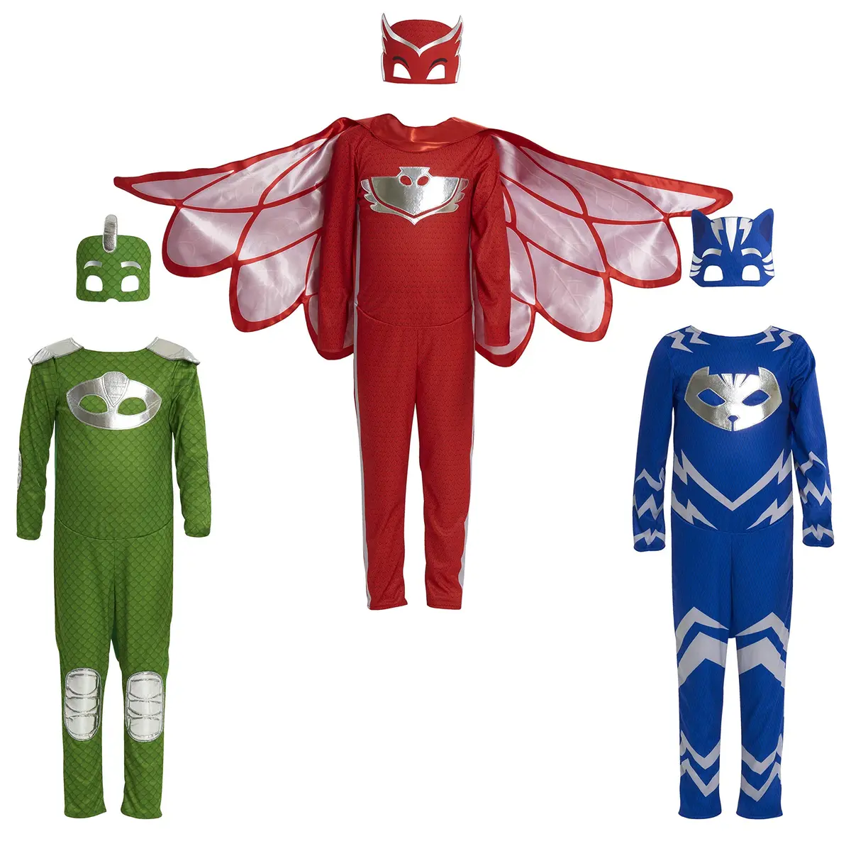 PJ Masks Turbo Blast Gekko Dress Up Set with Soft Mask, Size 4-6X, Green | Kids Toys for Ages 3 Up - view 5