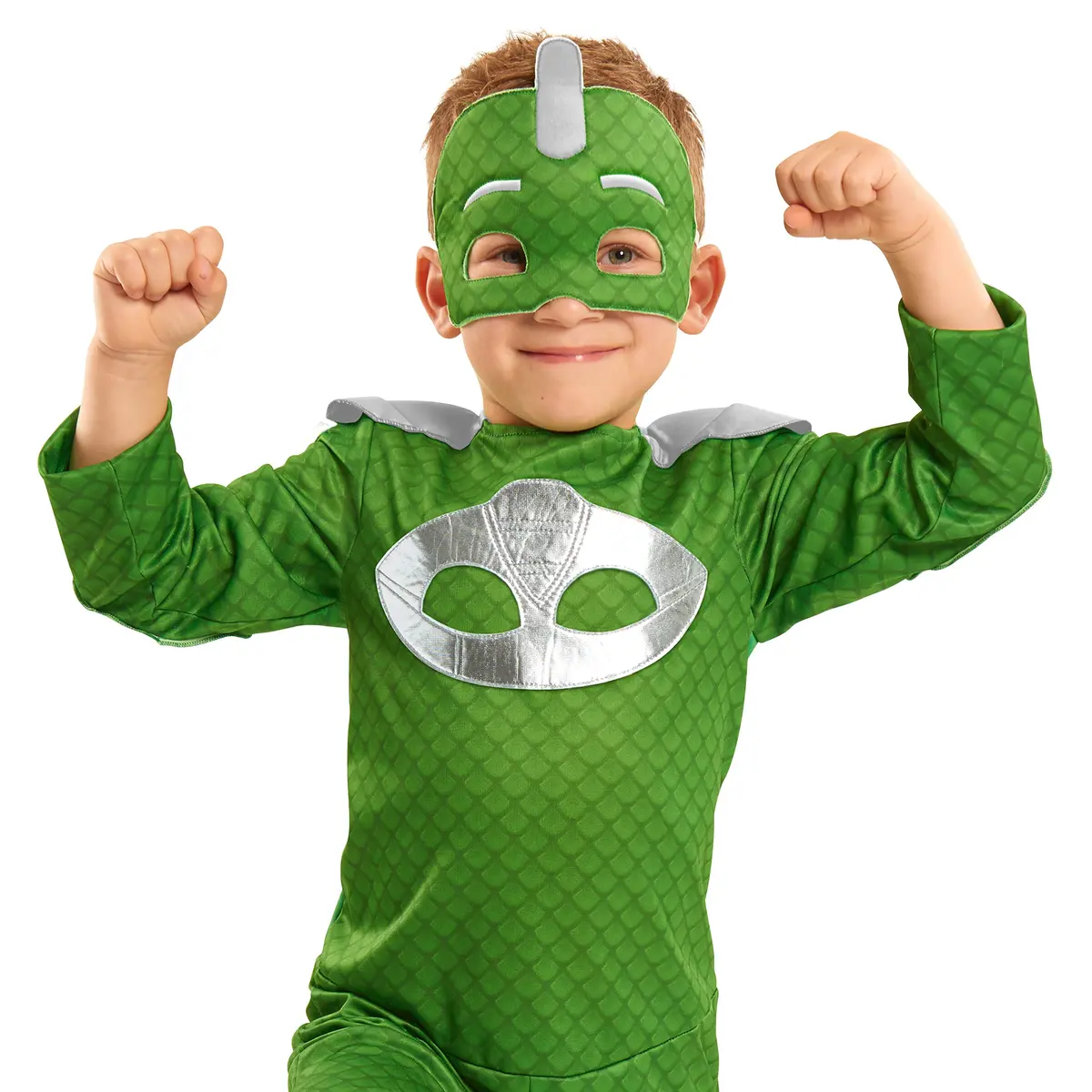 PJ Masks Turbo Blast Gekko Dress Up Set with Soft Mask, Size 4-6X, Green | Kids Toys for Ages 3 Up - view 2