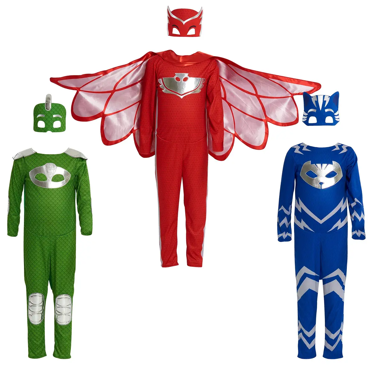PJ Masks Turbo Blast Gekko Dress Up Set with Soft Mask, Size 4-6X, Green | Kids Toys for Ages 3 Up - view 4