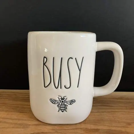 Rae Dunn BUSY bee Ceramic Mug 473ml (16 Fl Oz) | Modern Animals Theme - view 2