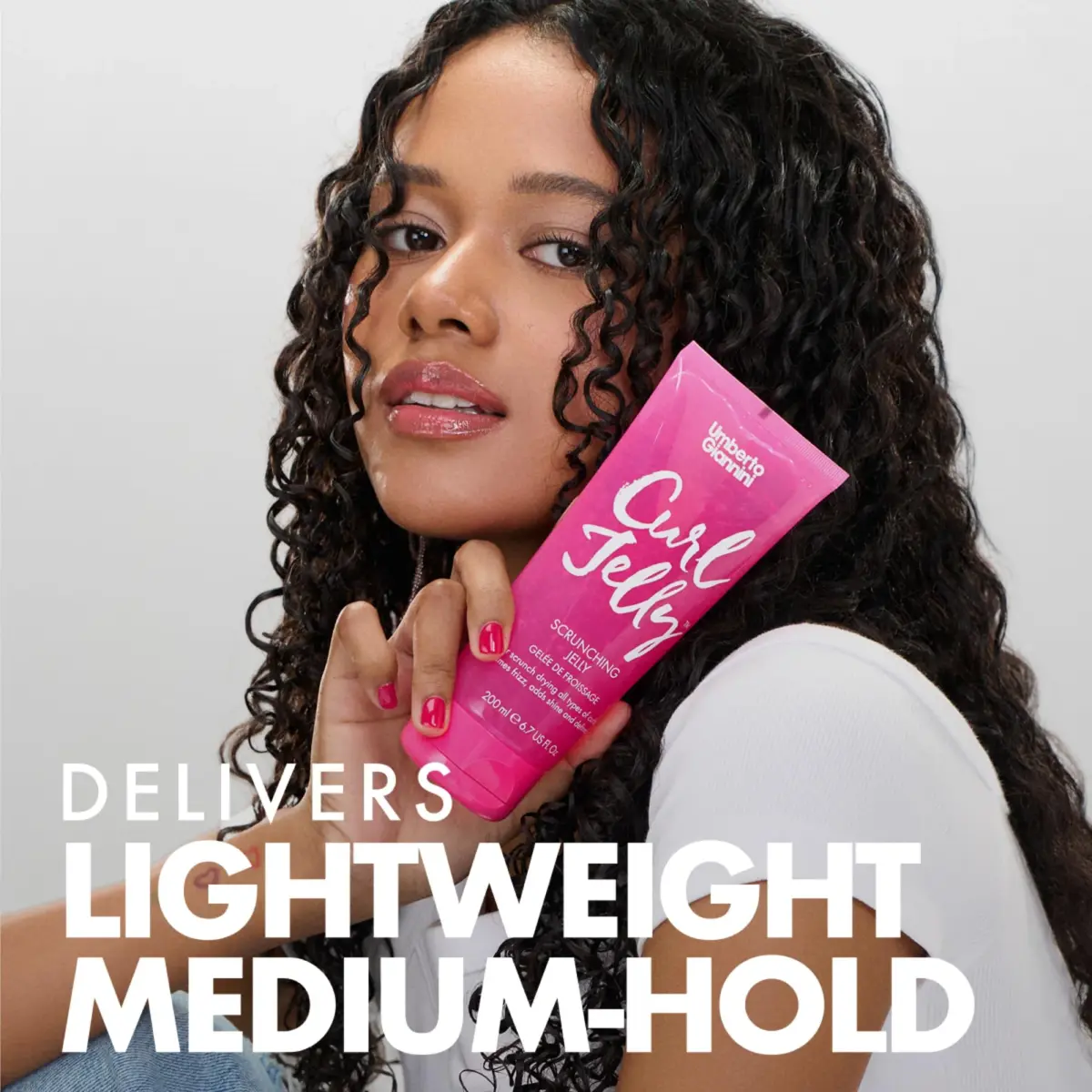 Umberto Giannini Curl Jelly Scrunching Jelly Bundle 200ml (0.811 Fl Oz) | Vegan Frizz Control for Curly Hair - view 3