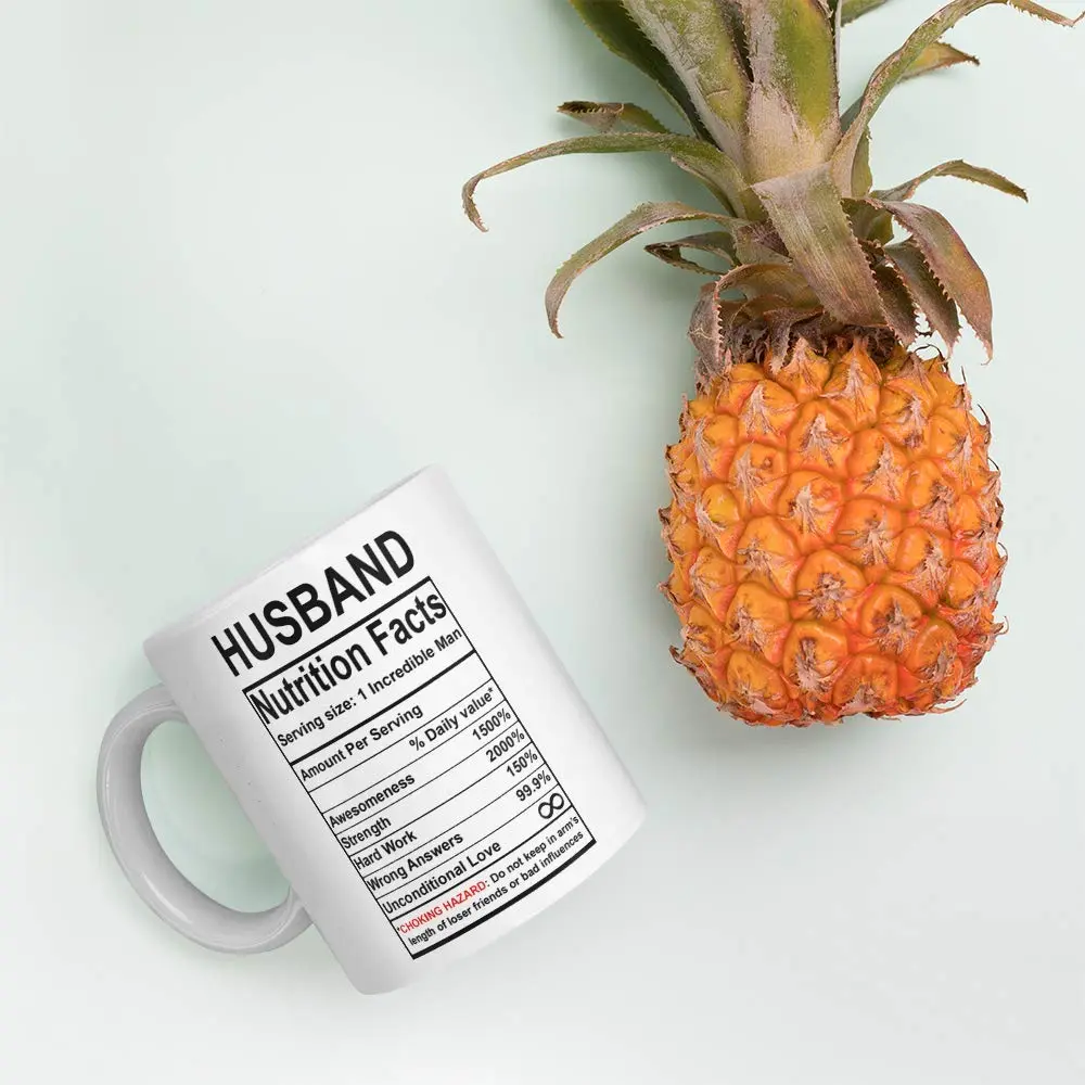 Say Mug?! White Drinking Cup 11oz | Funny Valentine's Day Gift for Husband - view 5
