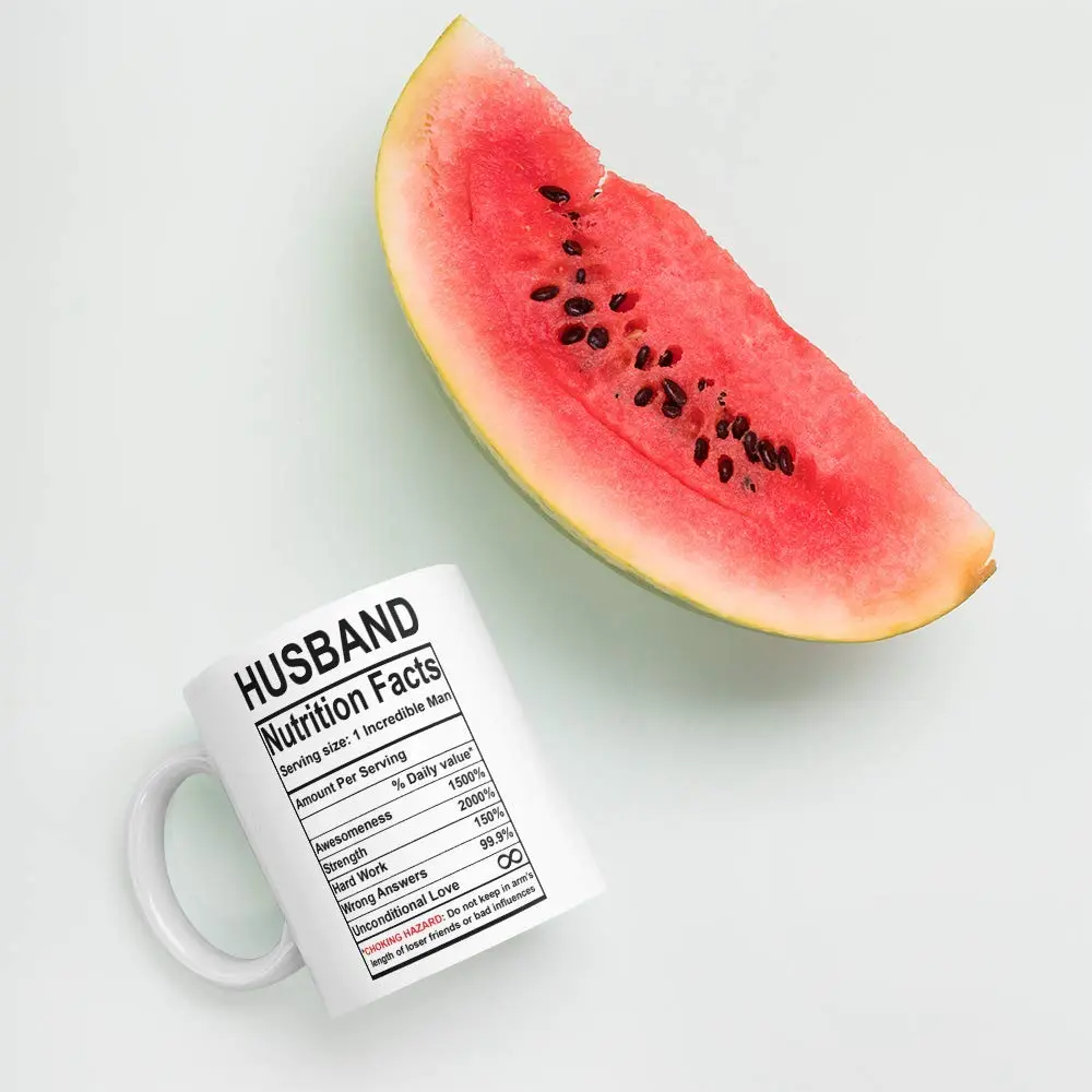 Say Mug?! White Drinking Cup 11oz | Funny Valentine's Day Gift for Husband - view 6
