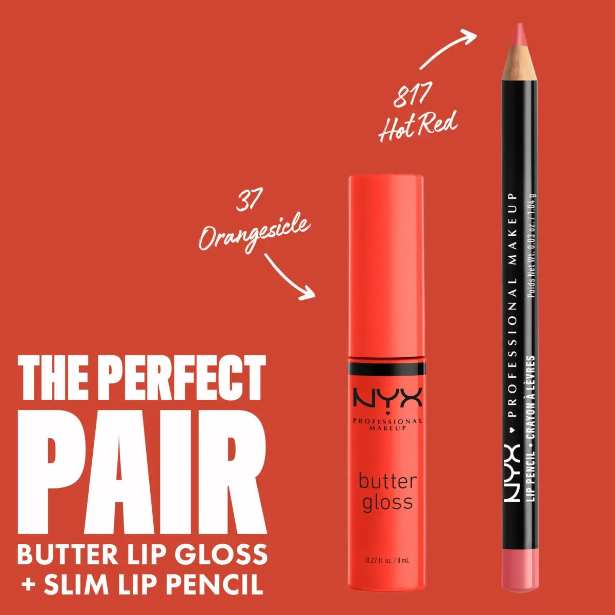NYX PROFESSIONAL MAKEUP Butter Gloss Bling Lip Gloss in Orangesicle (Orange) - Vegan & Non-Sticky Shine - view 4
