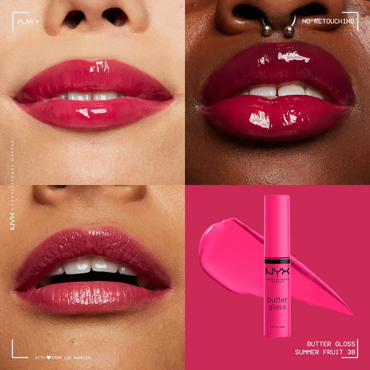 NYX PROFESSIONAL MAKEUP Butter Gloss Bling Lip Gloss in Hustla (7.65 ml) - Vegan & Non-Sticky Shine - view 3