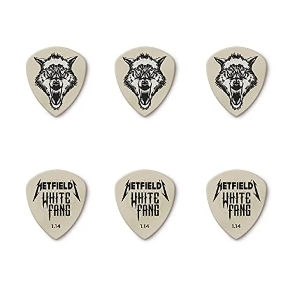 Jim Dunlop Hetfield's White Fang Pick Tin 1.14MM | Superior Grip & Snappy Attack - view 3