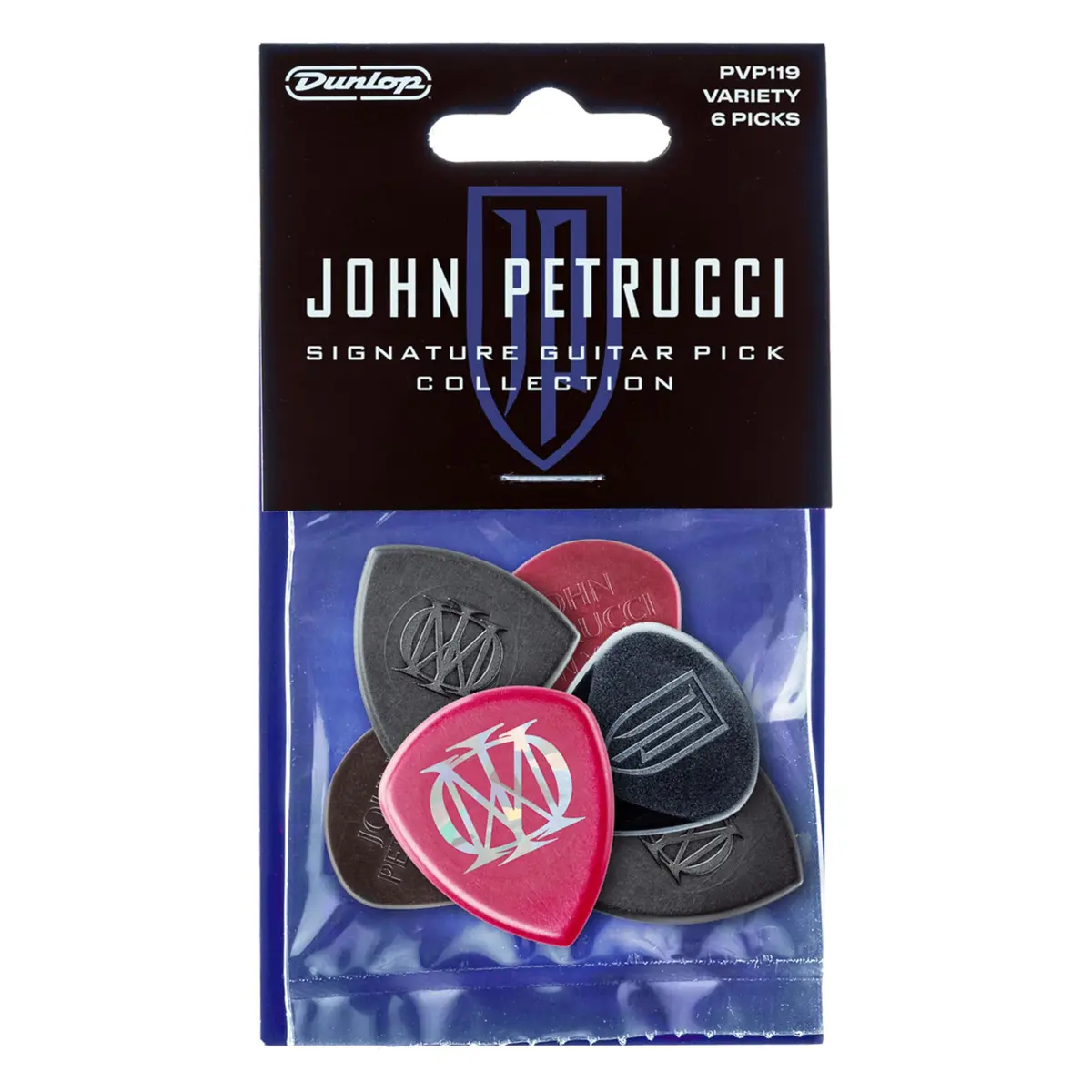 Jim Dunlop John Petrucci Signature Pick Variety Pack - 6 Pack | Signature Guitar Picks for Pros - main product image
