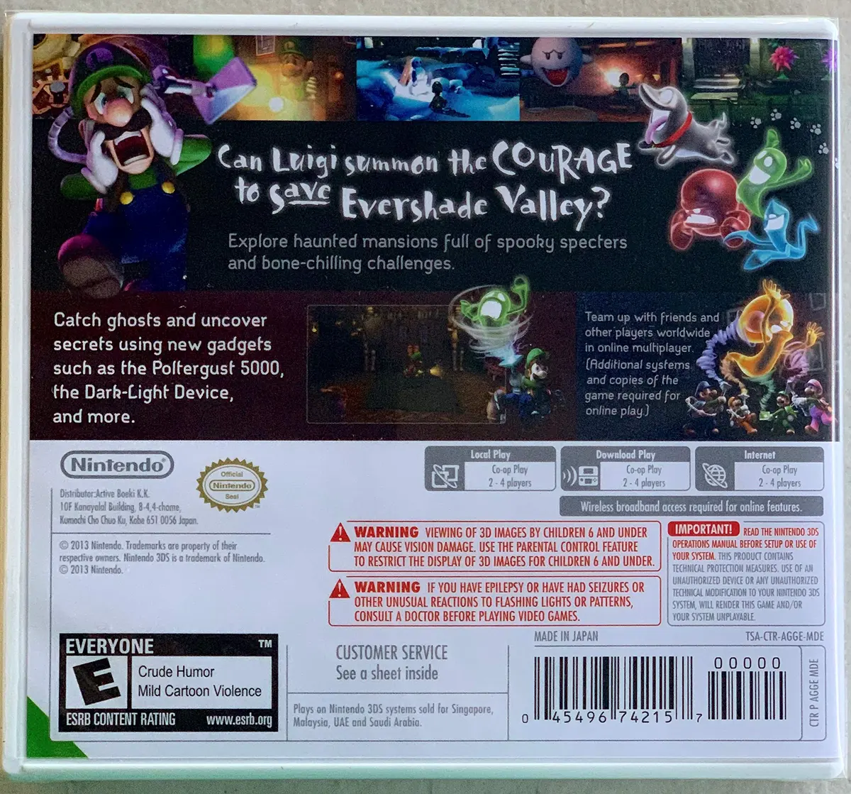 TopACE 3DS Luigi's Mansion: Dark Moon - World Edition | Adventure Game for Nintendo 3DS - view 2