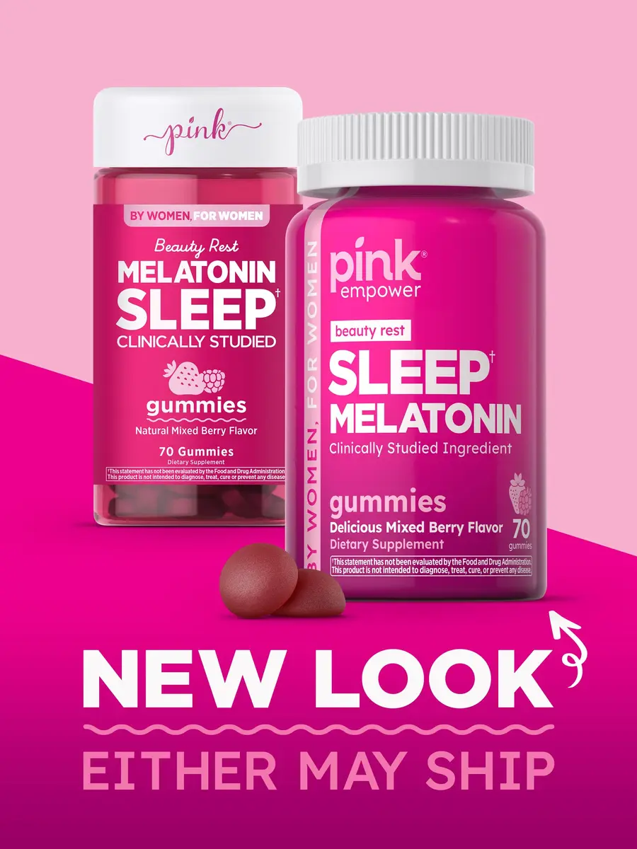 PINK Melatonin Gummies 10mg | Max Potency | Mixed Berry Flavor | 70 Vegan Gummies - view 3