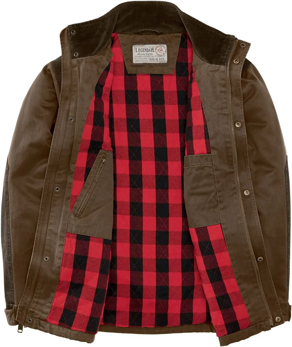 Legendary Whitetails Barn Chore Coat Water Resistant Work Jacket | Rugged Cotton & Polyester, Big & Tall - view 4