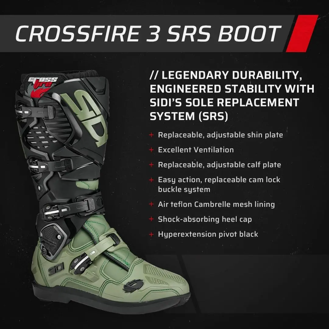 Sidi Crossfire 3 SRS Off-Road Motorcycle Boots | Impact-Resistant, Adjustable Fit, Lightweight - view 7