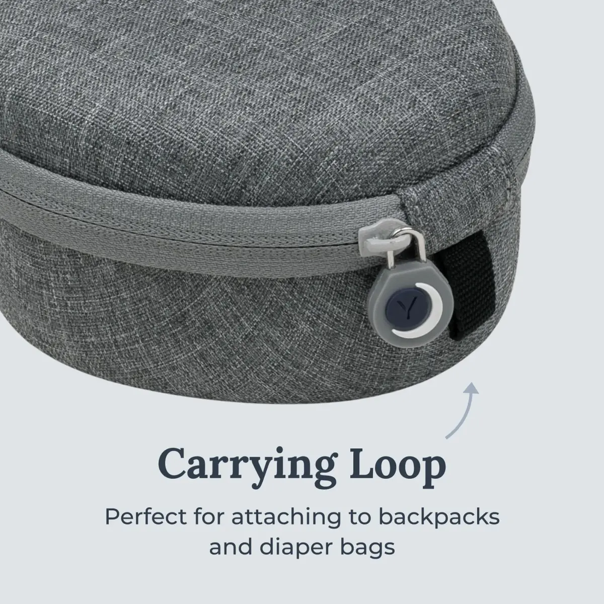 YOGASLEEP Crush-Resistant Travel Case for Rohm & Hushh Sound Machines | Grey EVA Material, 11.2 cm (4.4 in) Length - view 3