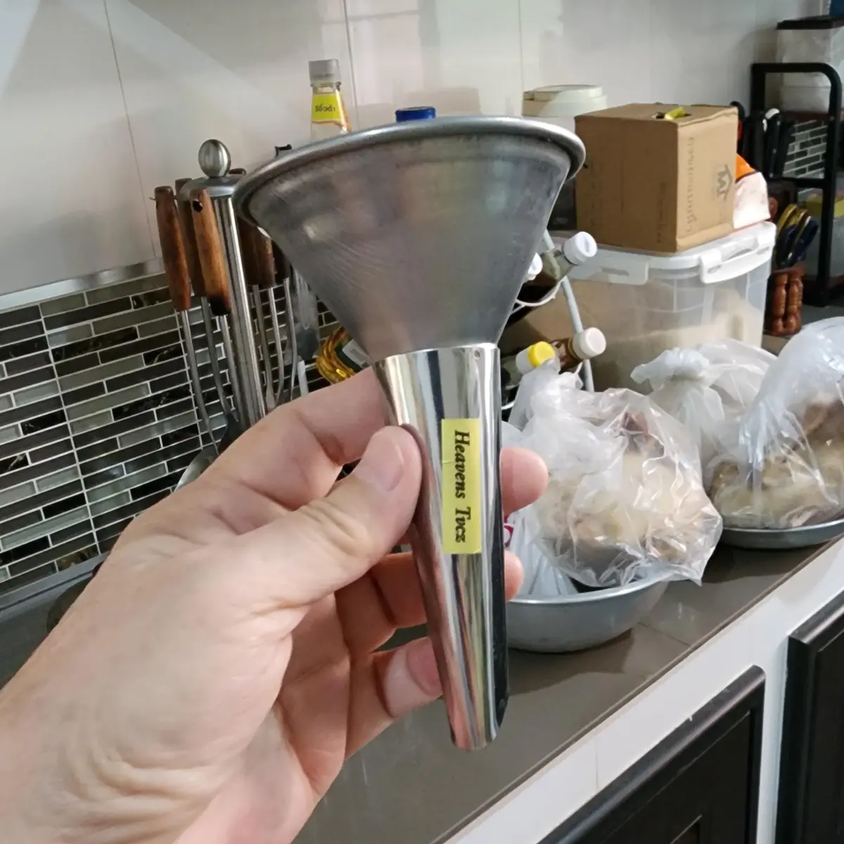 Heavens Tvcz Stainless Steel Cones for Sausage | Durable Food Funnel 3.25" & 5.50" - view 7