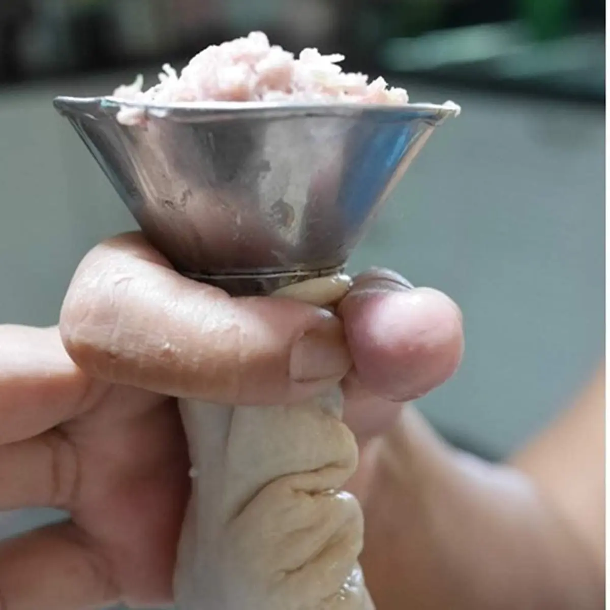 Heavens Tvcz Stainless Steel Cones for Sausage | Durable Food Funnel 3.25" & 5.50" - view 3
