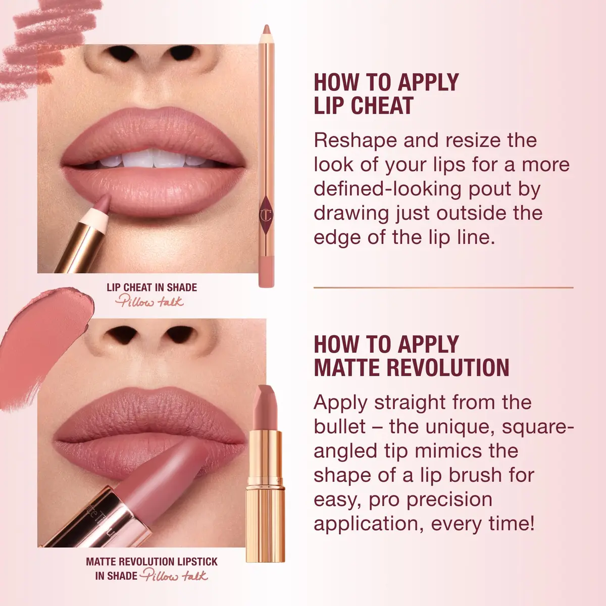 Charlotte Tilbury Matte Revolution Lipstick Pillow Talk Medium | Long Lasting, Hydrating, Matte Finish - view 8
