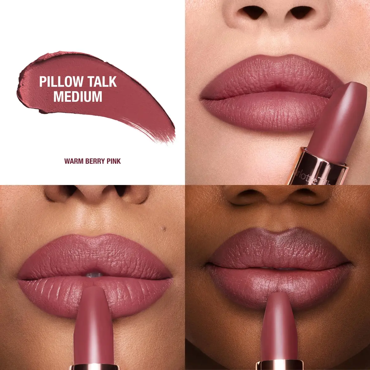 Charlotte Tilbury Matte Revolution Lipstick Pillow Talk Medium | Long Lasting, Hydrating, Matte Finish - view 2