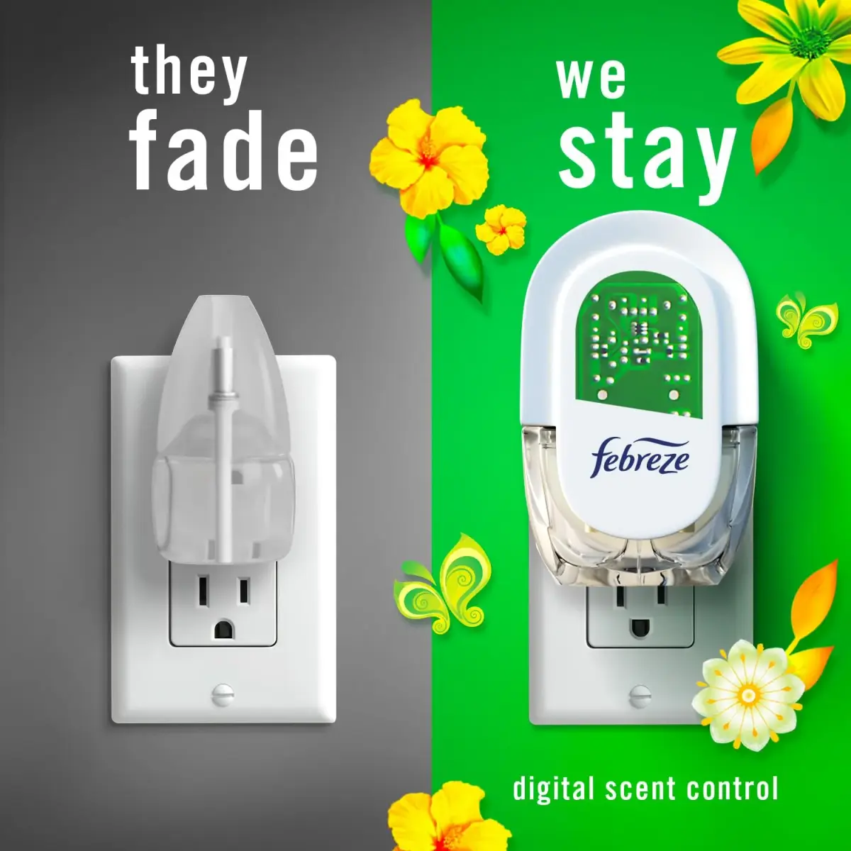 Febreze Fade Defy PLUG Air Freshener Refills, Gain Original Scent, 0.87oz (25.7ml) Each, 3 Count | Lasts 50 Days on Low - view 4