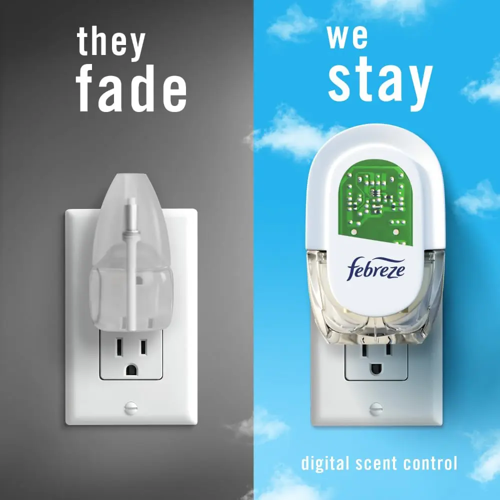 Febreze Fade Defy PLUG Air Freshener Refills, Linen & Sky Scent, 2.61 fl oz (77 ml) | Lasts 50 Days on Low - view 4
