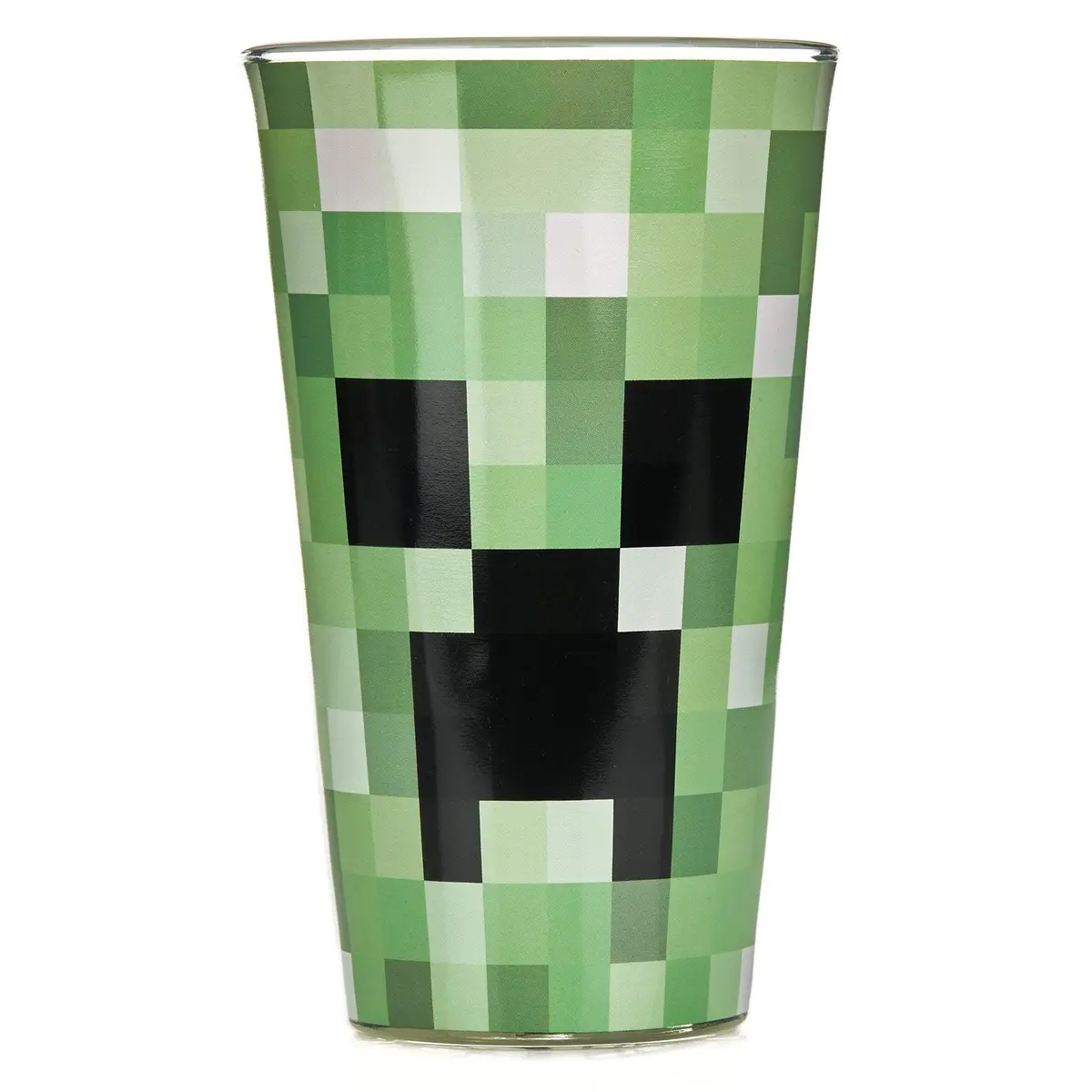 Paladone Minecraft Creeper Glass Tumbler 450ml (15.2 oz) | Officially Licensed Gaming Collectible - main product image