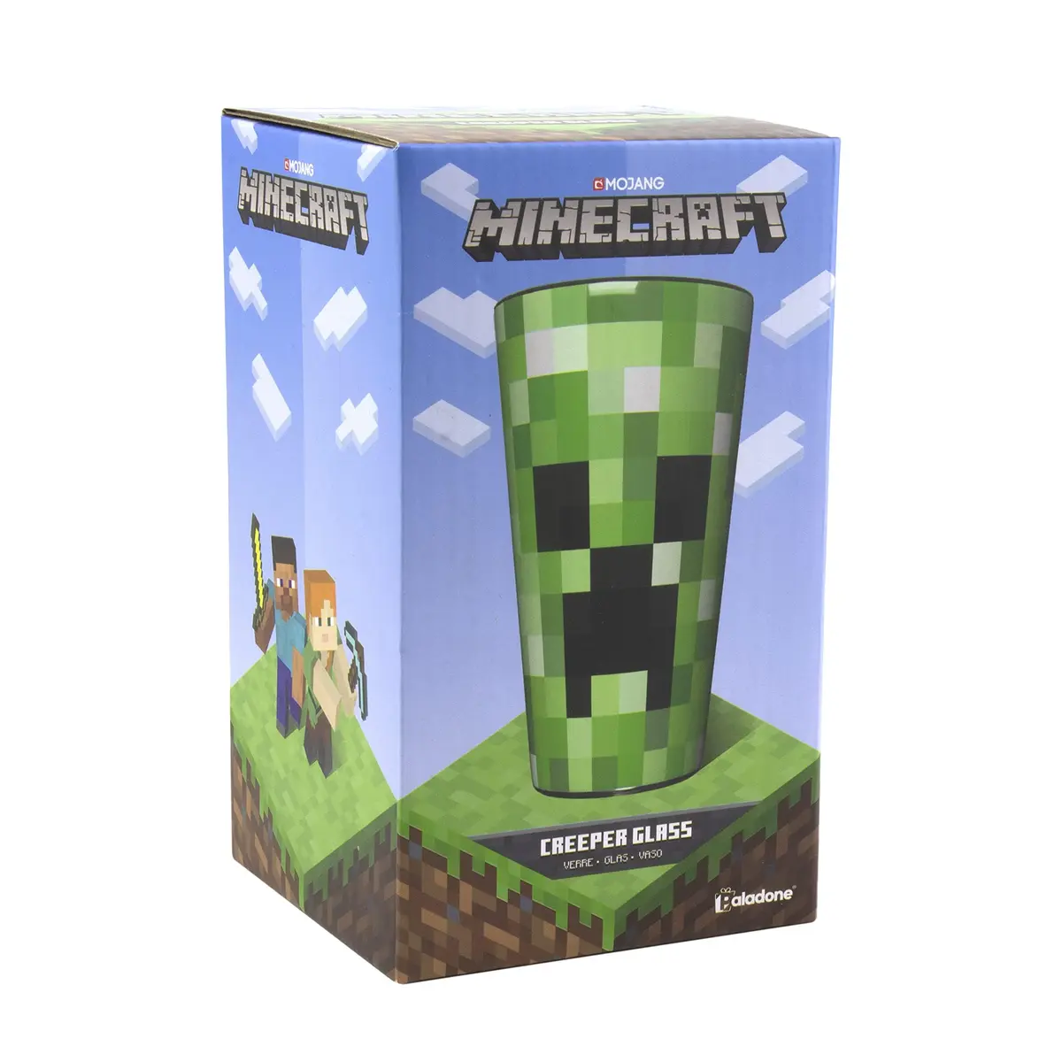 Paladone Minecraft Creeper Glass Tumbler 450ml (15.2 oz) | Officially Licensed Gaming Collectible - view 6