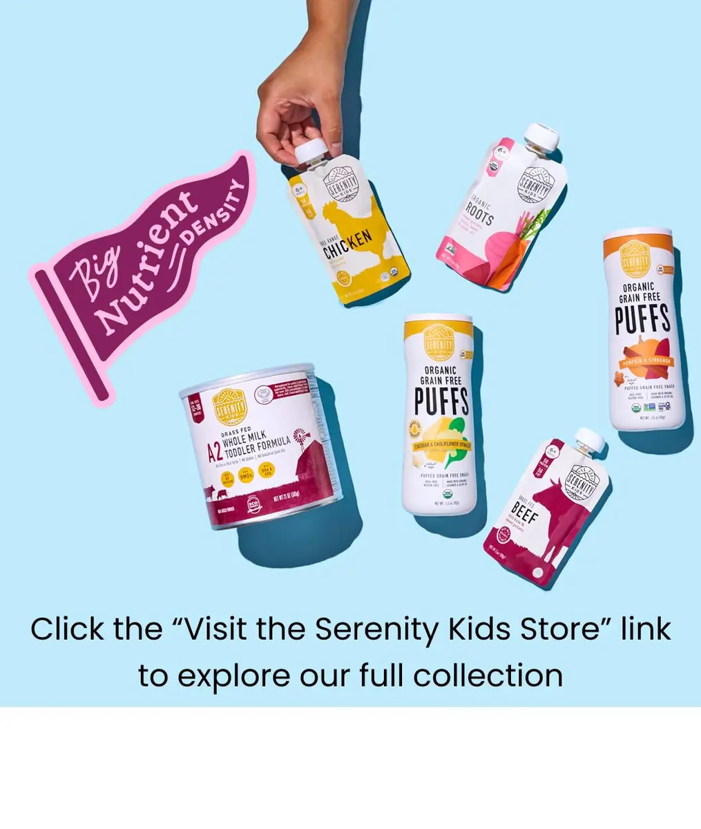 Serenity Kids 6+ Months Chicken Baby Food Pouch | Organic Protein & No Added Sugar (70-120 chars) - view 8