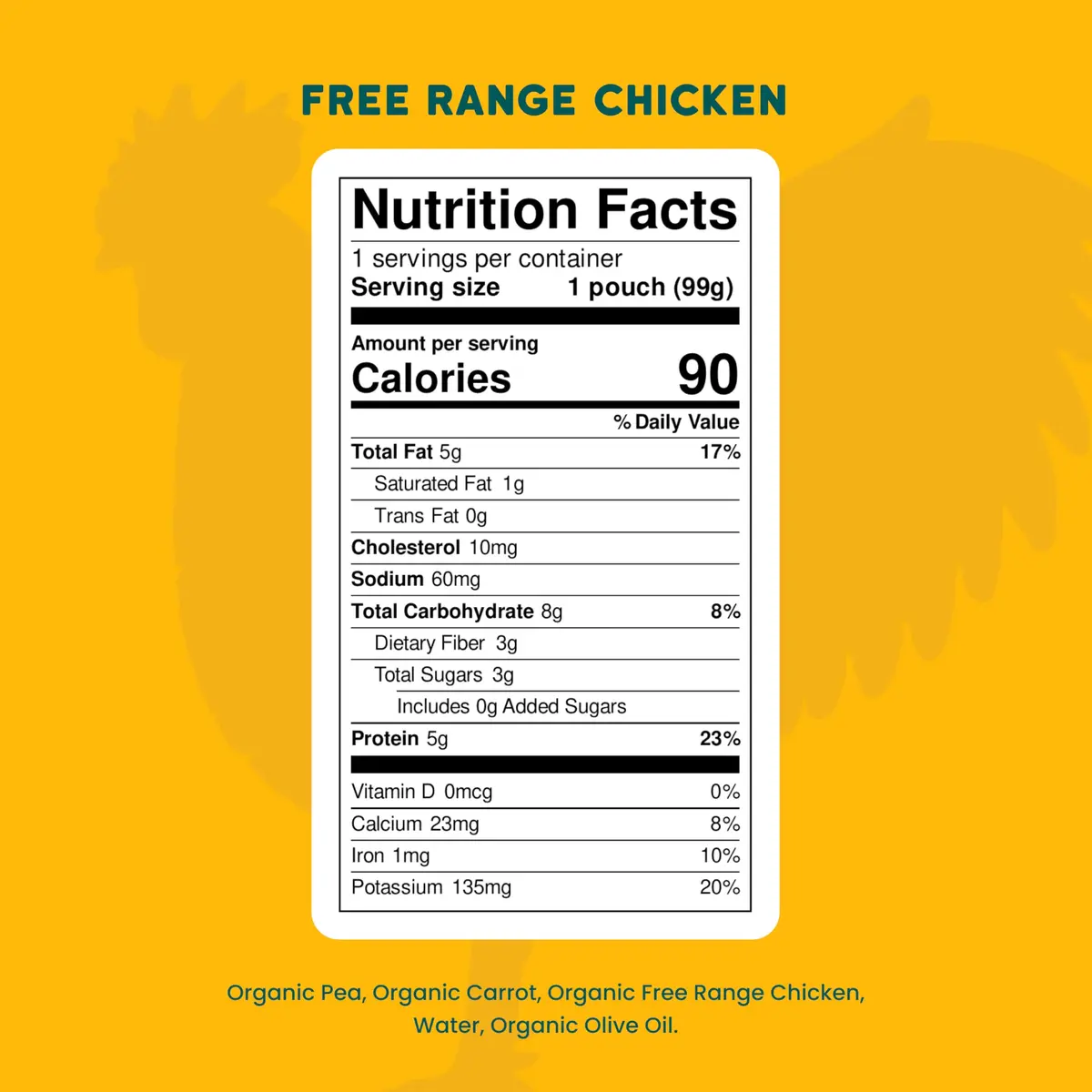 Serenity Kids 6+ Months Chicken Baby Food Pouch | Organic Protein & No Added Sugar (70-120 chars) - view 3