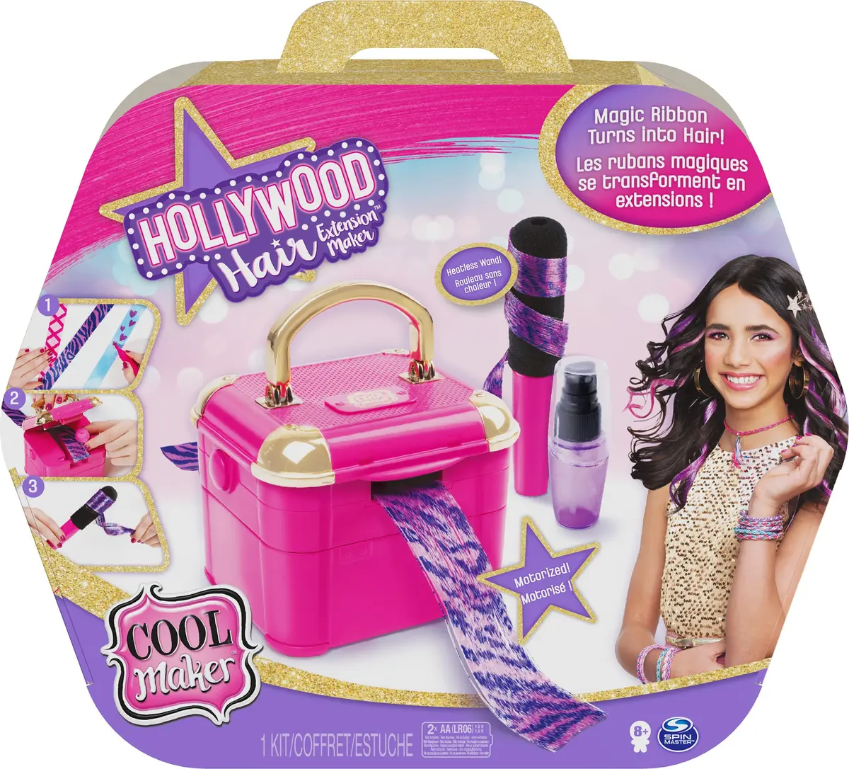 Cool Maker Hollywood Hair Extension Maker with 12 Customizable Extensions | DIY Hair Fashion Kit for Kids 8+ - main product image