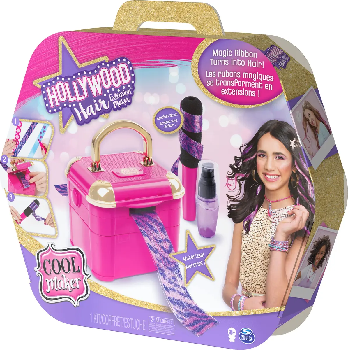 Cool Maker Hollywood Hair Extension Maker with 12 Customizable Extensions | DIY Hair Fashion Kit for Kids 8+ - view 8