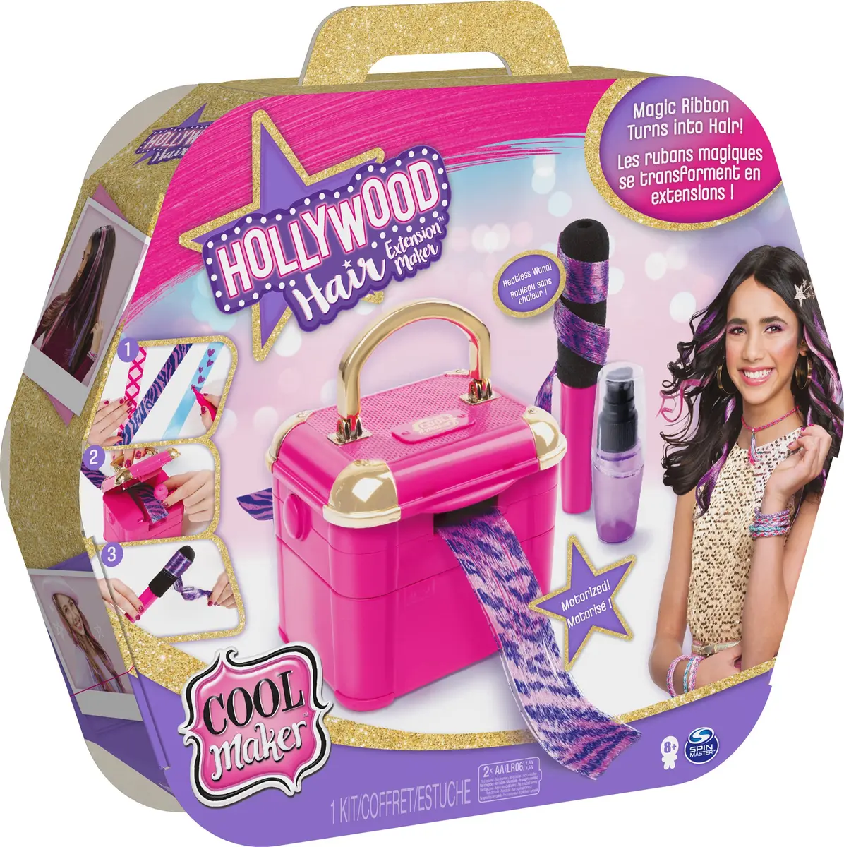 Cool Maker Hollywood Hair Extension Maker with 12 Customizable Extensions | DIY Hair Fashion Kit for Kids 8+ - view 9
