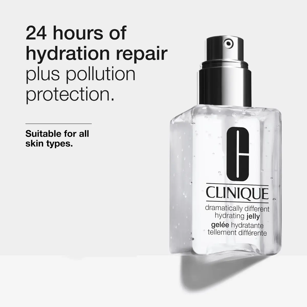 Clinique Hydrating Jelly Face Moisturizer with Hyaluronic Acid for All Skin Types | 6.7 Fl Oz - view 2