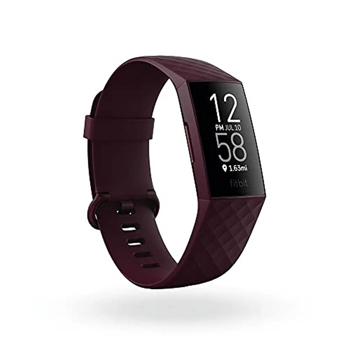 Fitbit Charge 4 Fitness & Activity Tracker with Built-in GPS, Heart Rate, Sleep & Swim Tracking, Rosewood, One Size (S & L Bands Included) - main product image