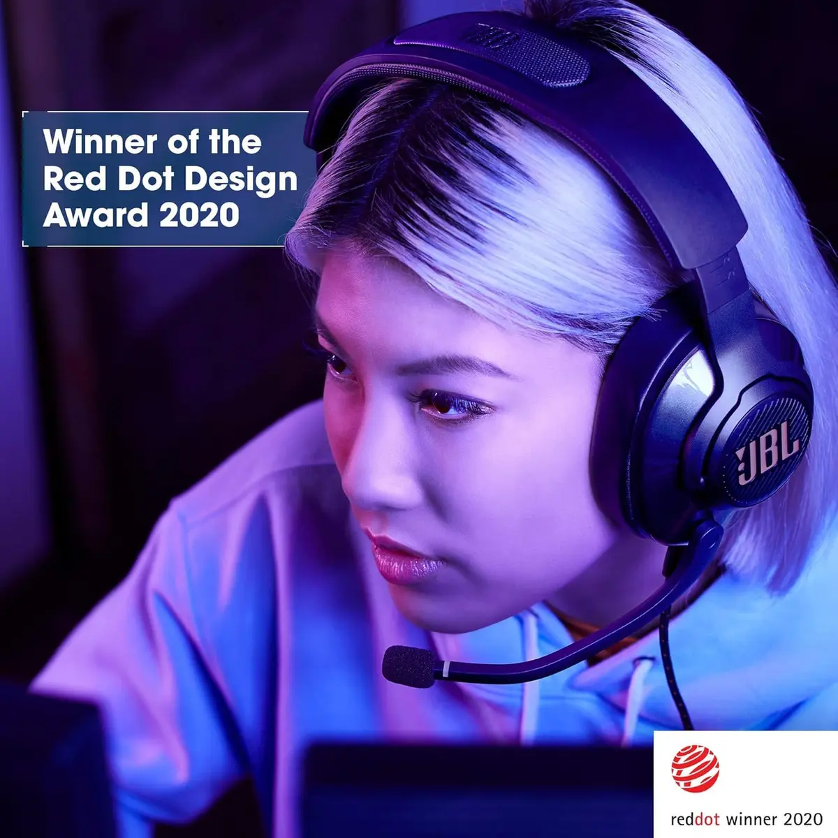 JBL Quantum 400 Wired Gaming Headset with Surround Sound & Mic | Over-Ear Comfort (110c) - view 8