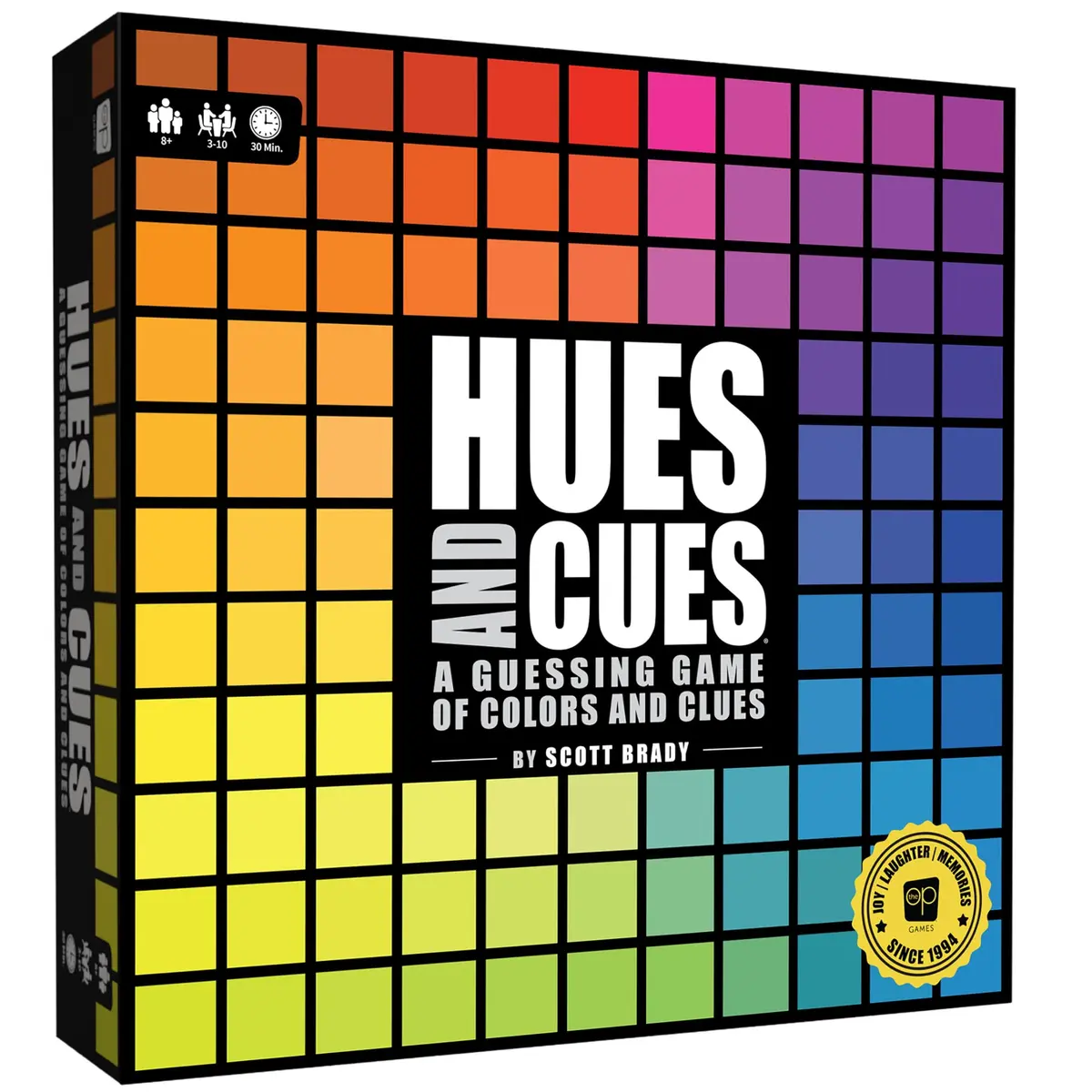 USAOPOLY Hues and Cues - Vibrant Color Guessing Board Game for 3-10 Players Ages 8+ | Connect Clues from 480 Colors - main product image
