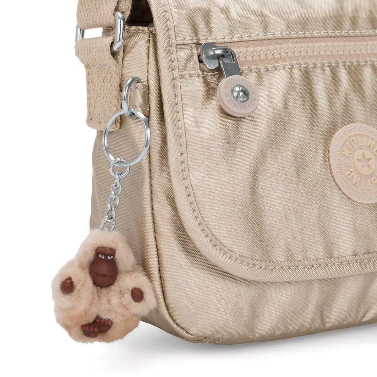 Kipling Sabian Mini Crossbody Bag 7.75''L x 5.75''H x 3.25''D | Water-Resistant Nylon, Lightweight - view 5
