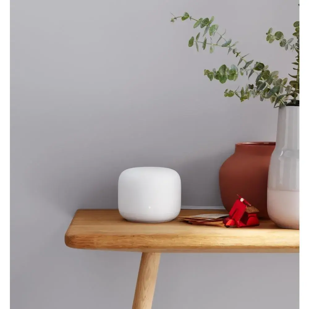 Google Nest Wifi Router with 1 Point - Mesh WiFi System 3800 sq ft Coverage | Dual-Band AC2200 Speeds - view 2