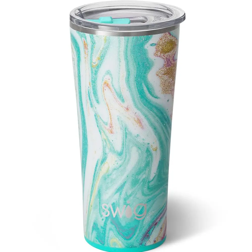 Swig Life 22oz Insulated Tumbler, Travel Coffee Mug with Lid, Stainless Steel (Wanderlust) | Keeps Drinks Cold 24h & Hot 3h - main product image