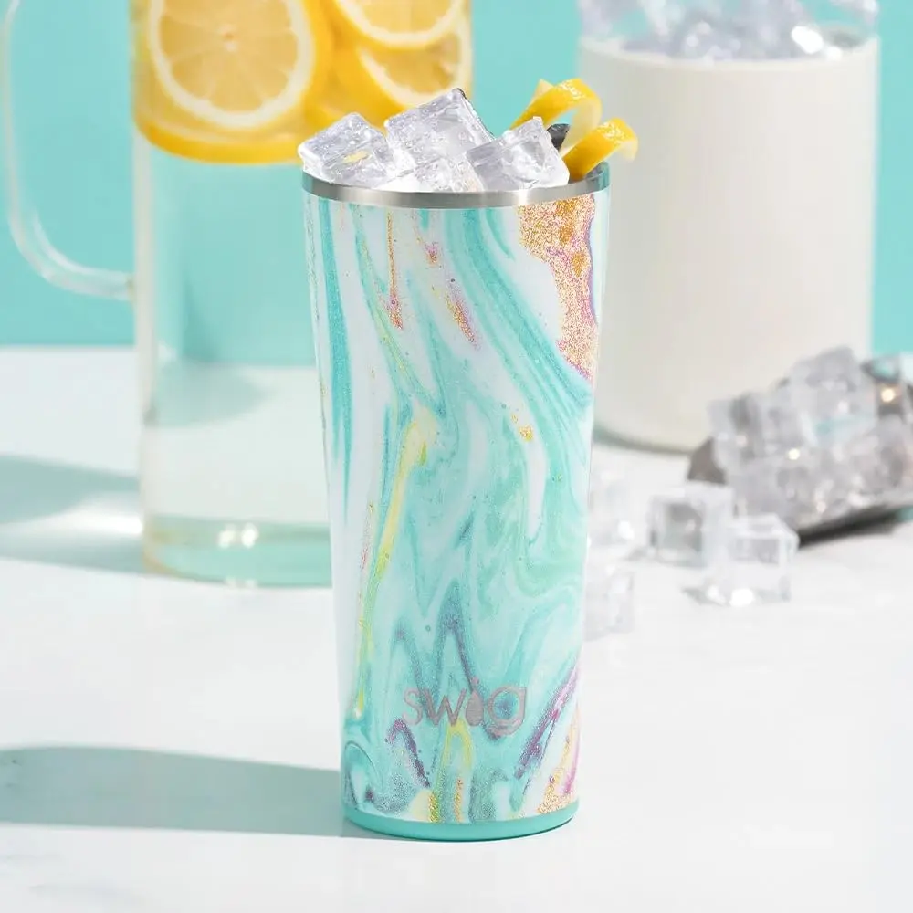 Swig Life 22oz Insulated Tumbler, Travel Coffee Mug with Lid, Stainless Steel (Wanderlust) | Keeps Drinks Cold 24h & Hot 3h - view 3