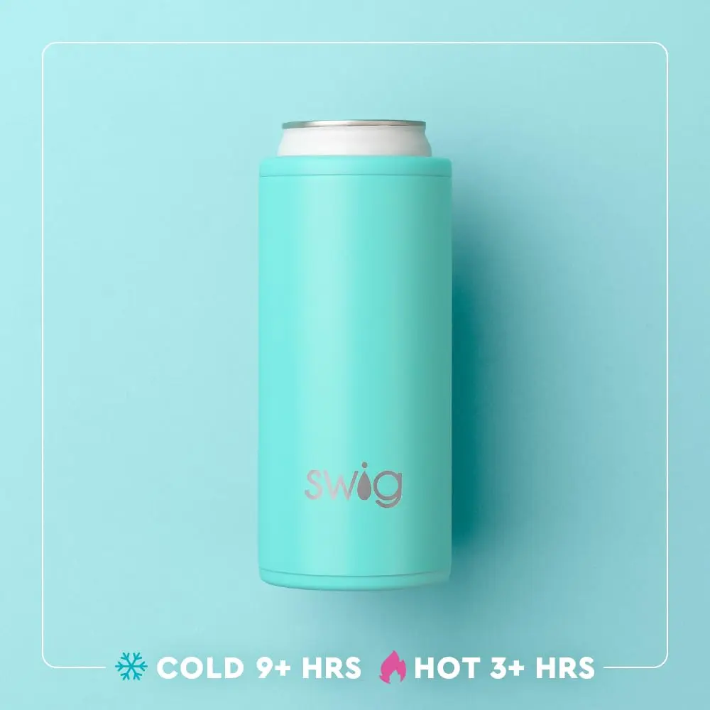 Swig Life 12oz Insulated Skinny Can Cooler for Slim Cans | Golf Ball Design Keeps Drinks Cold 12H - view 4