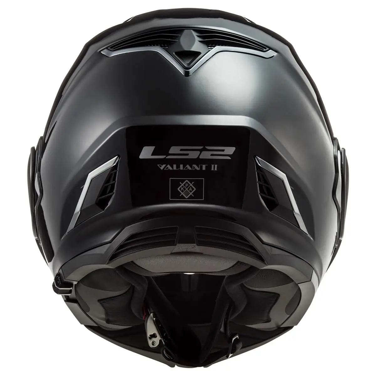 LS2 Helmets Valiant II Modular Helmet (Gloss Blackout - X-Small) | DOT Approved, Lightweight & Aerodynamic - view 6