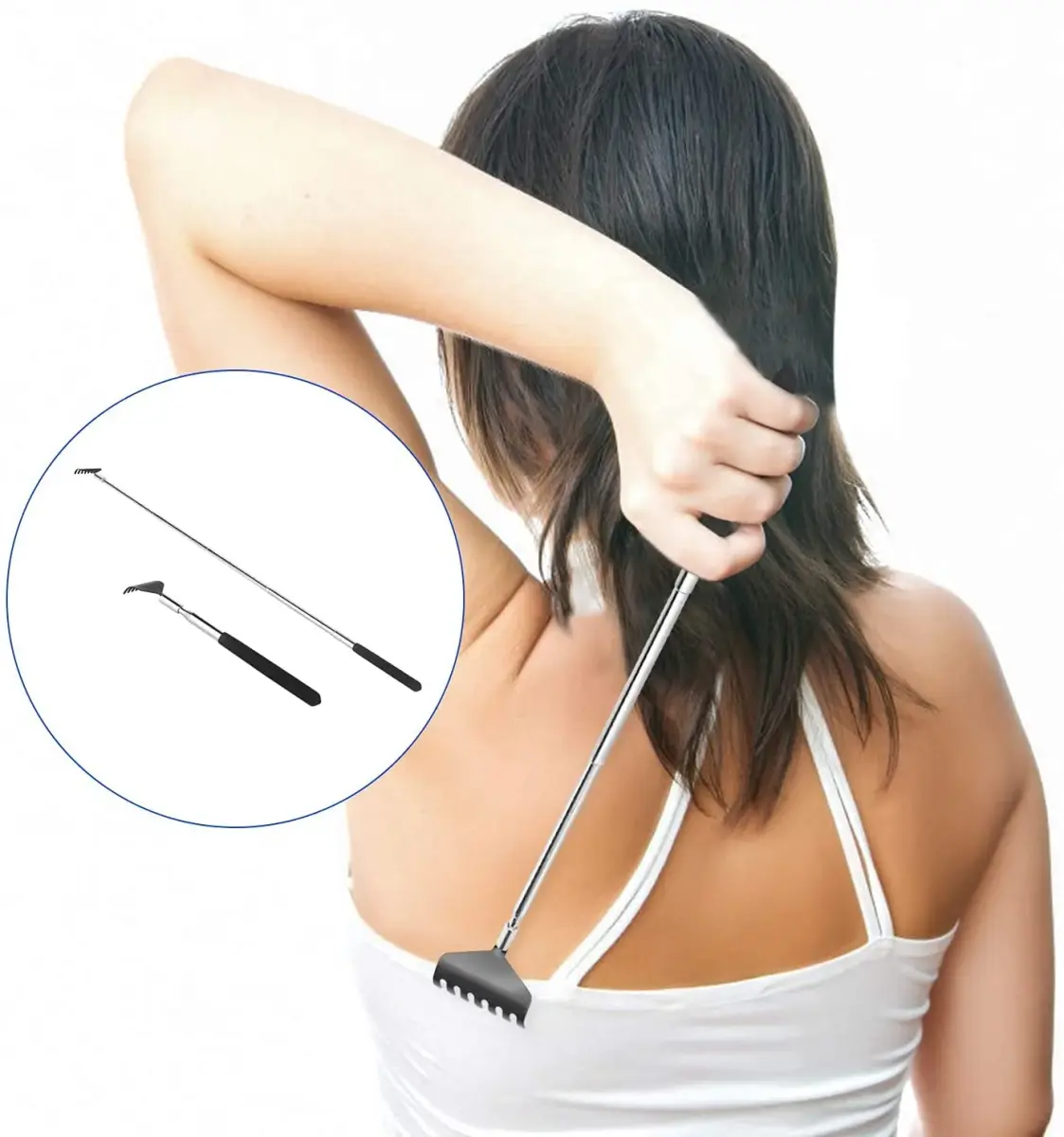 Kuvvfe Extendable Back Scratcher 2 Pack | Stainless Steel Telescoping Handle - view 8