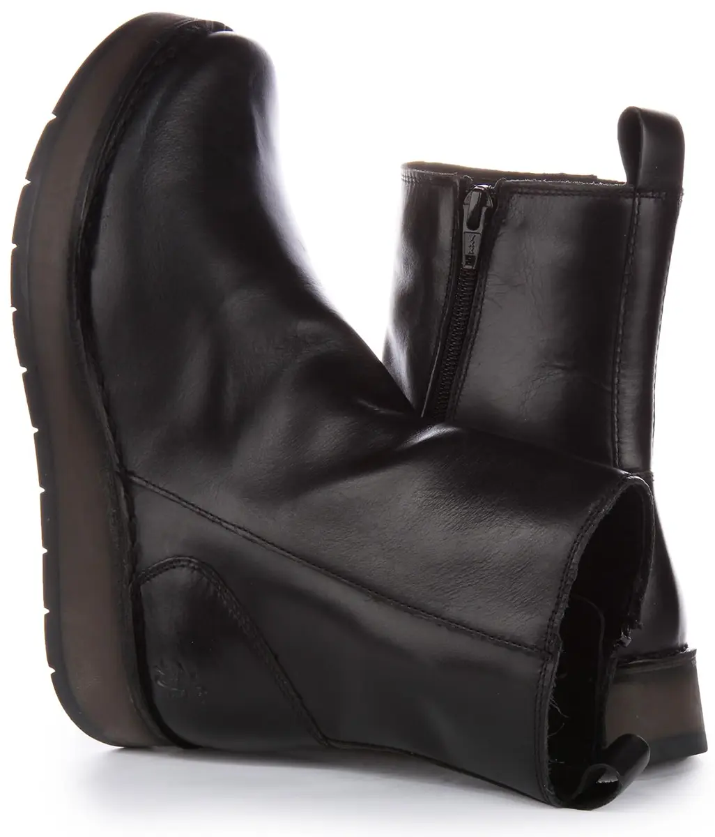 Fly London Womens Reno053fly Ankle Boot, Black, 9 UK | Casual Winter Boot with Leather Comfort - view 4