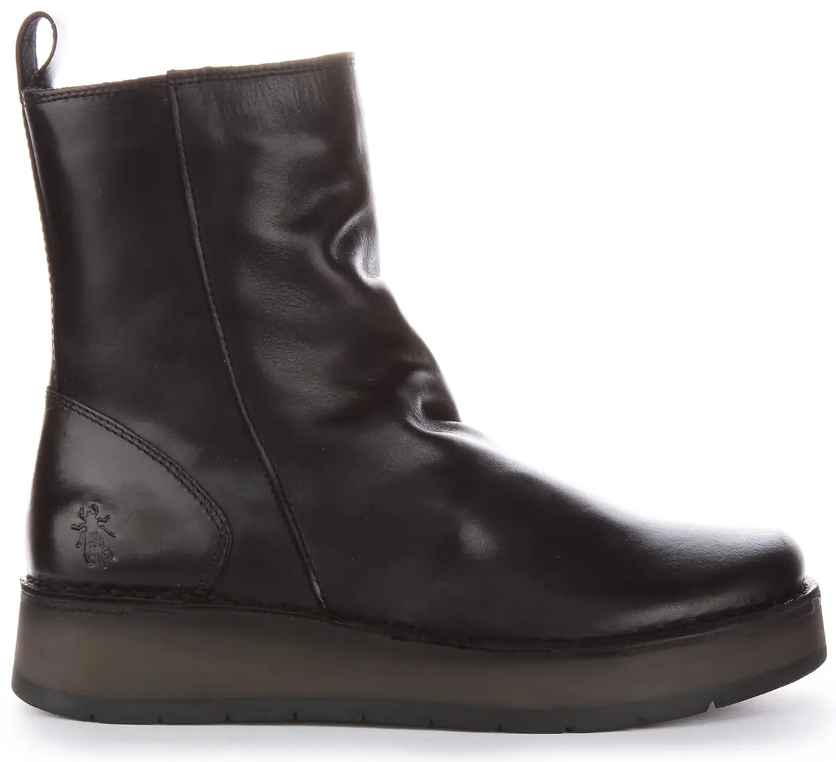 Fly London Damen Reno053fly Stiefelette Black 6/6.5 | Casual Mid-Calf Boot with Rubber Sole - view 2