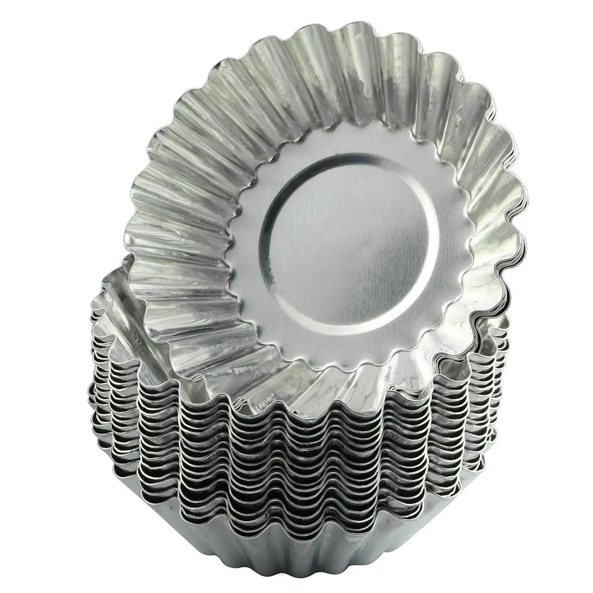 Tegg Egg Tart Mold 20PCS Aluminum Egg Tart Cupcake Cake Cookie Lined Mould Baking Tools | Durable, Reusable & Non-stick - main product image